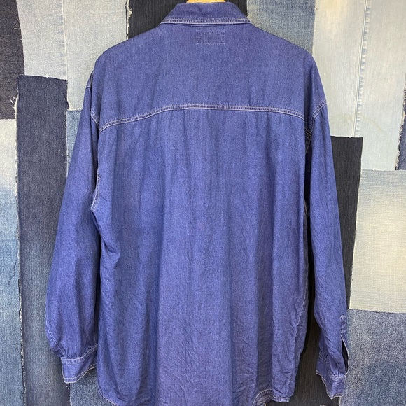 90’s Zip Code Oversized Jean Button Shirt - Picture 4 of 4